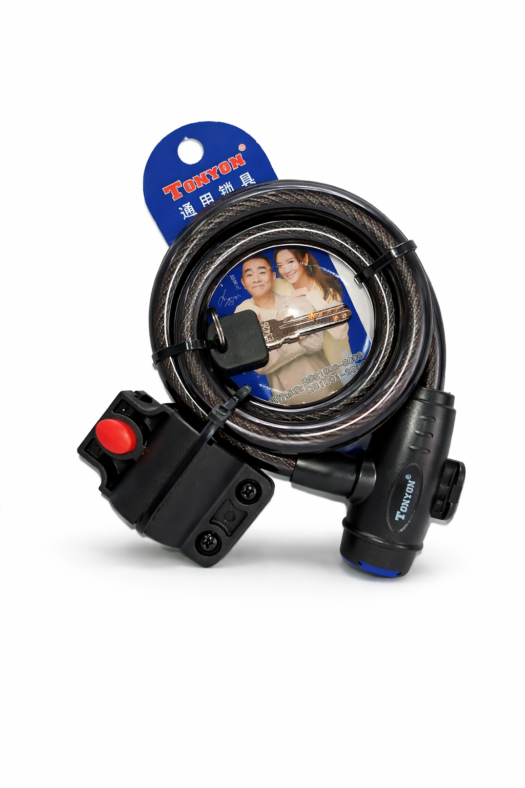 Candado TONYON Bicicleta 12x1200 mm con soporte